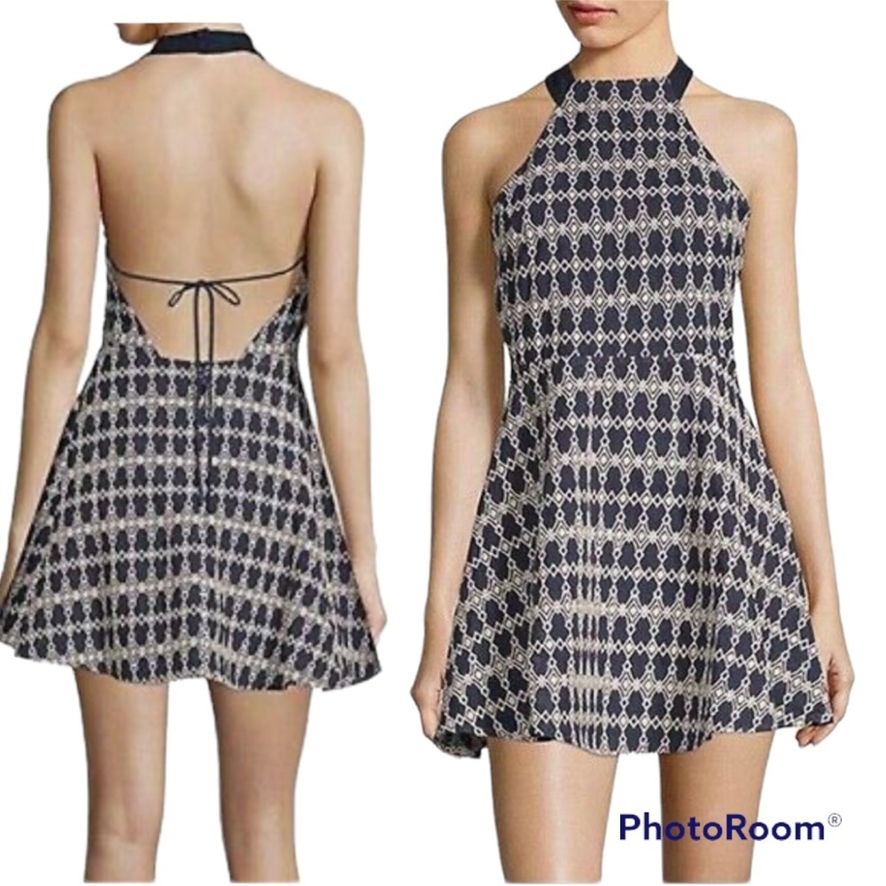 J.O.A Los Angeles mini dress size S blue and white NWT